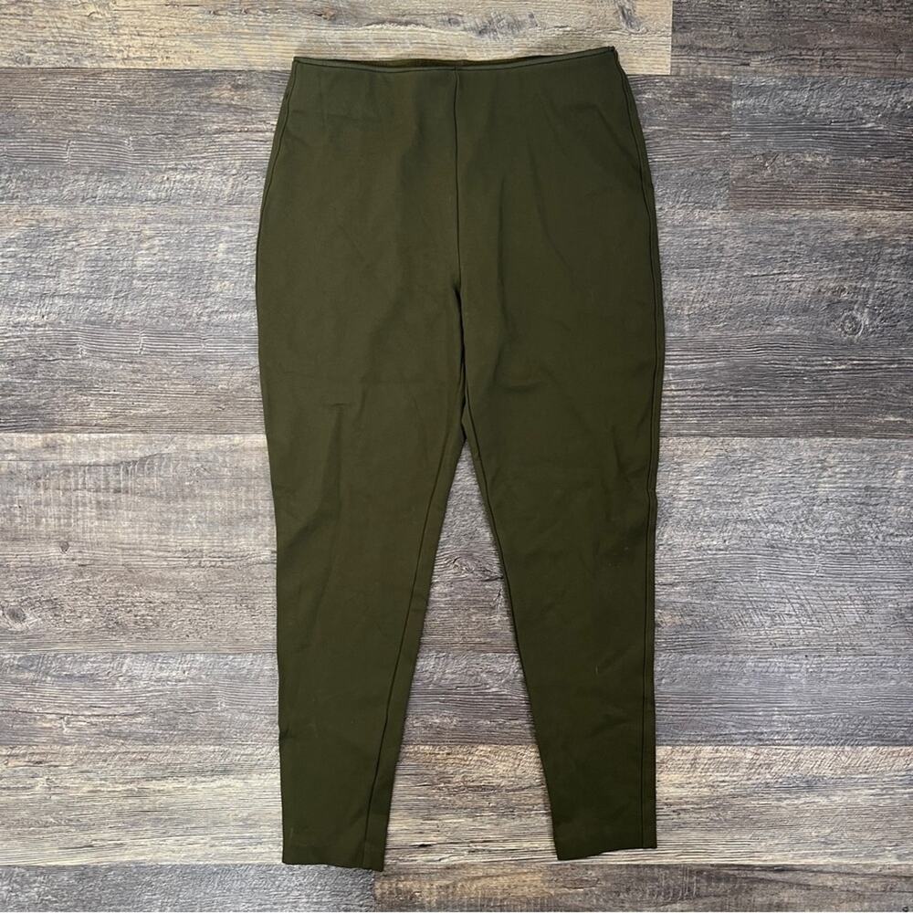 Banana Republic green elastic waist casual skinny legging pants sz medium M B46